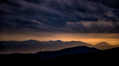 The Little Fatra (Mala Fatra) seen from the Mount Krizna, Great Fatra (Velka Fatra), Carpathians, Slovakia.