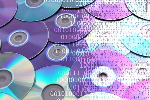 CD y código binario —  Fotos de Stock