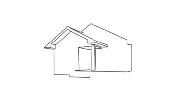 Satılık bir ev çizimi