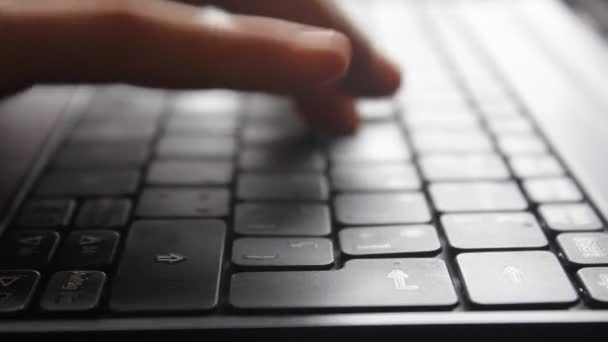 Laptop-Tastatur. — Stockvideo