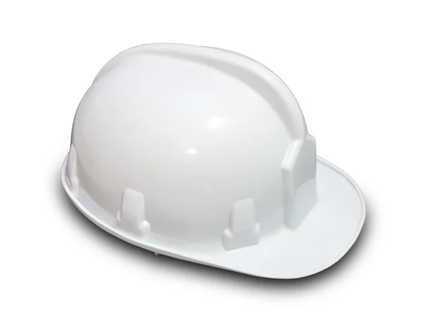 Beyaz inşaat kask — Stok fotoğraf