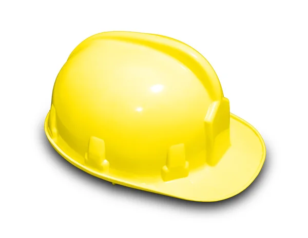 Casco da costruzione giallo — Foto Stock