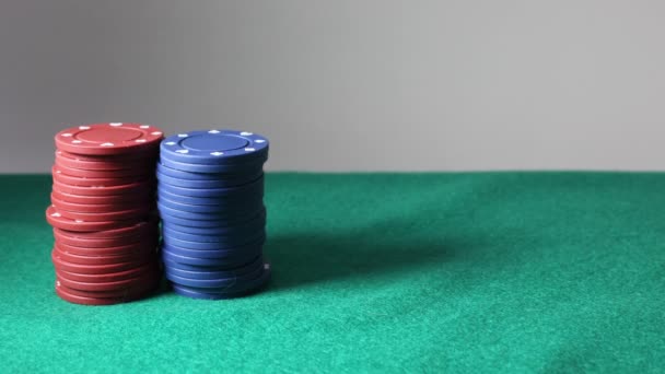 ポーカー用のチップ — ストック動画