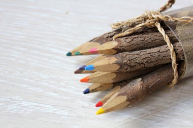 Wooden pencils clipart