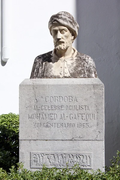 Bust of Al-Gafequi in Cordoba — Stock Photo, Image