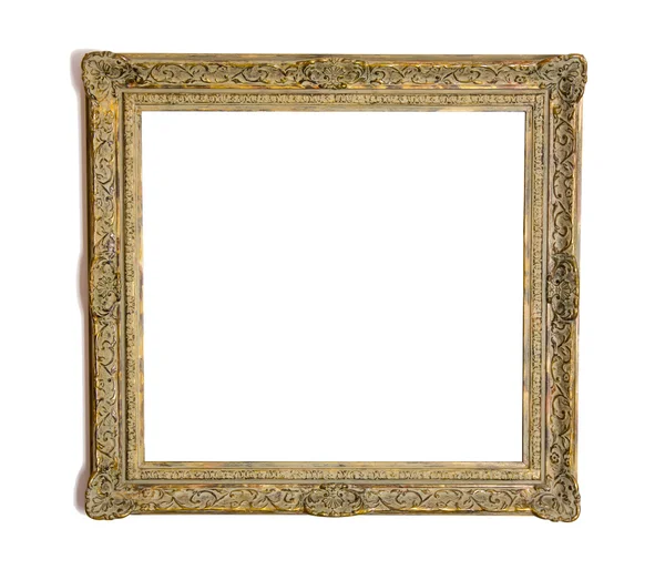 Foto frame gemaakt van gebeeldhouwde hout — Stockfoto