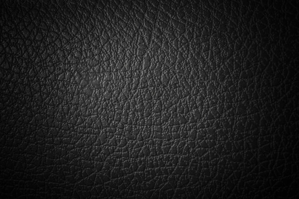 Black synthetic leather