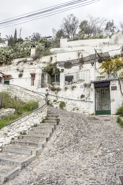 granada şehrinde duende'sine mağarada evleri