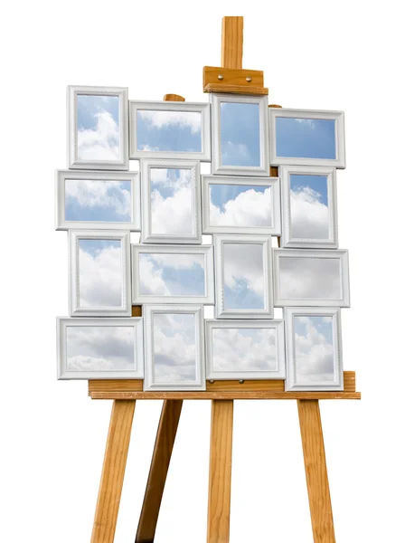 Afbeeldingsframes met wolken — Stockfoto