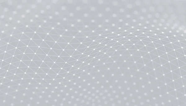 Moderne Abstracte Geometrische Achtergrond Van Een Gestippeld Golvend Mesh Patroon — Stockfoto