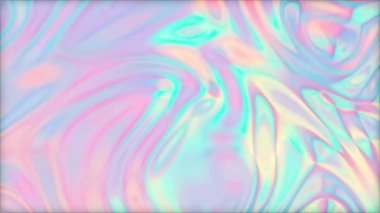 3D animasyon - Girdap kıvrımlı hareketli, hareketli bir yanardöner maddenin soyut renkli dokusu