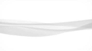 3D animation - Black and white abstract background of a looping slow motion wavy shape