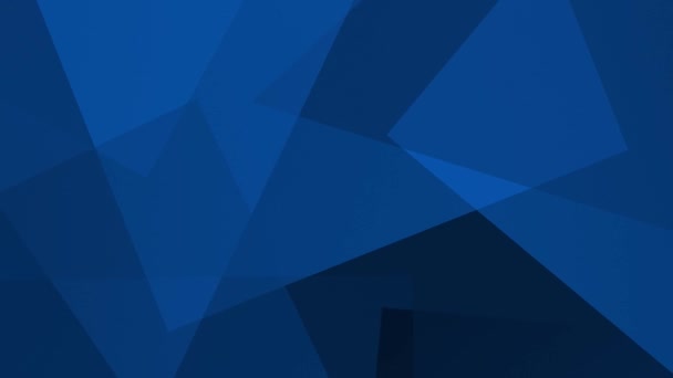 Dark Blue Abstract Background Looping Animated Overlapping Geometric Shapes — Video Stock
