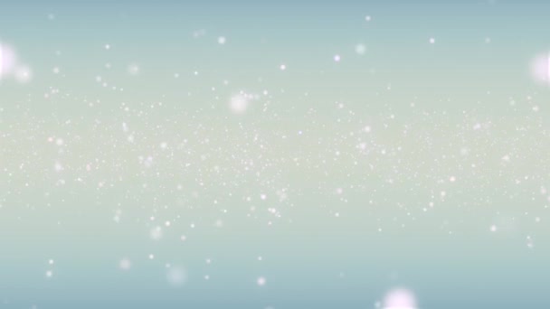 Петлевий Анімований Фон Кольоровими Світлими Блискітками Синьому Фоні — стокове відео