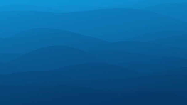 Animacja Pętla Animowana Ciemnoniebieskie Fale Gradientowe Abstrakcyjne Tło Płaskim Stylem — Wideo stockowe