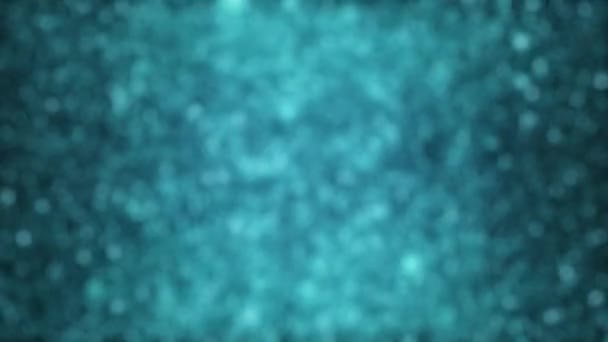 Noël Fond Abstrait Bleu Déconcentré Particules Scintillantes Animées — Video