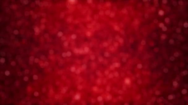 赤と赤の光輝く粒子の抽象的な背景 — ストック動画