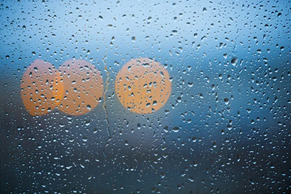 Déšť na okně — Stock fotografie