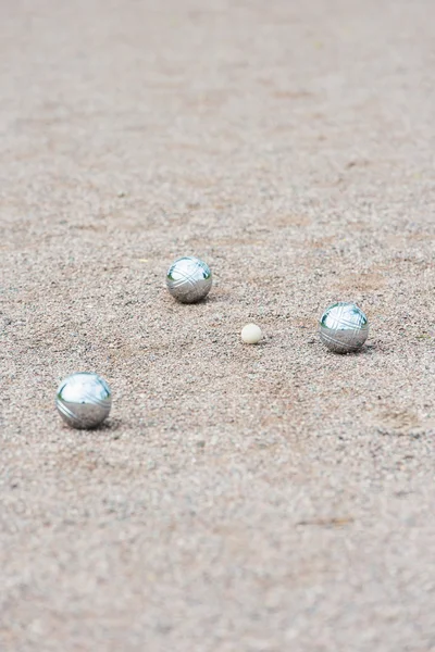 Three boule balls — Stock Photo, Image