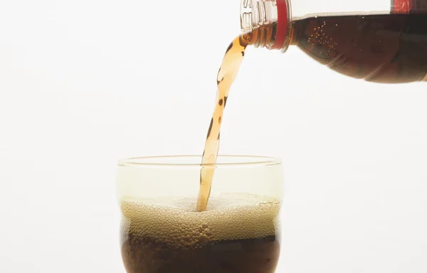 Soft drink in a glass — Stock Photo, Image