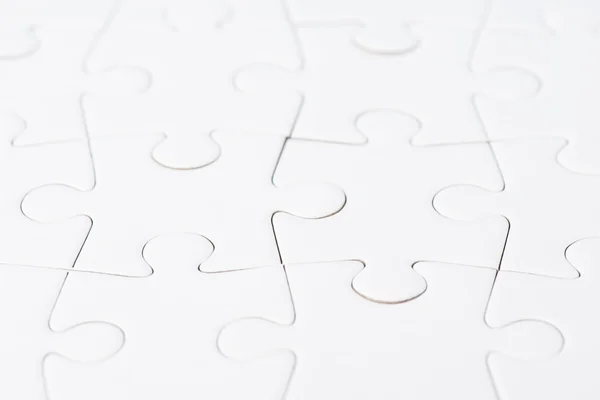 Pezzi bianchi di un puzzle — Foto Stock