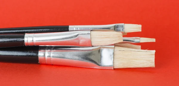 Close up of artist paint brushes — Stock Photo, Image