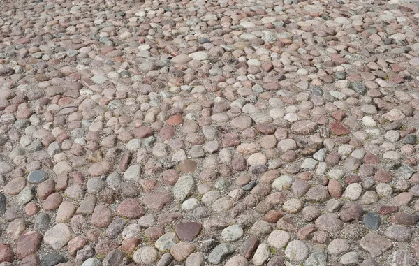 Arnavut kaldırımı taşlarla döşeli eski yol — Stok fotoğraf