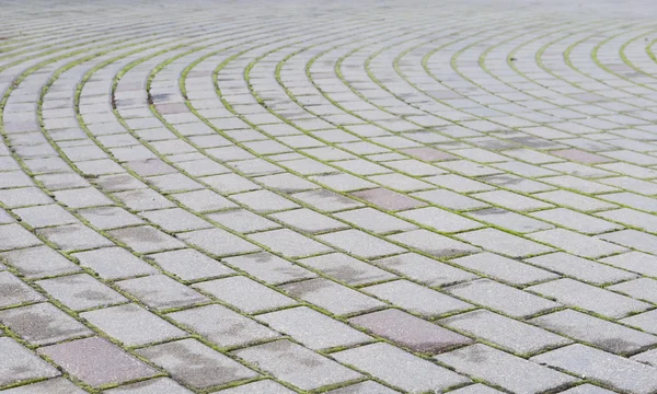 Achtergrond van het buigen van straat sett — Stockfoto