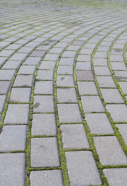 Achtergrond van het buigen van straat sett — Stockfoto