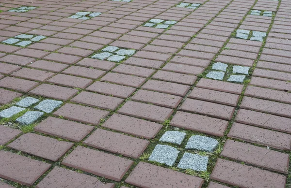 Arka plandan granit taşlar ile sokak ayarları — Stok fotoğraf