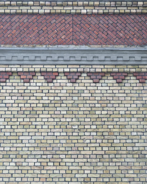 Sfondo di muro di mattoni vintage con motivo — Foto Stock