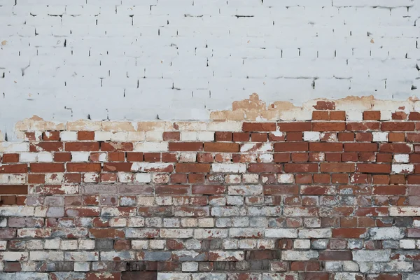 Sfondo di muro di mattoni vintage con stucchi — Foto Stock