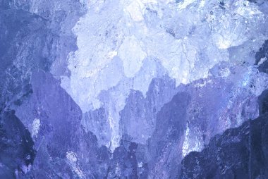 doku buz koyu mavi arka ışık ile.