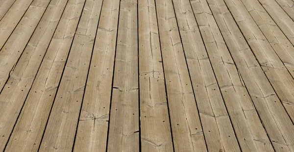 Brown wooden terrace floor — Stock Photo, Image