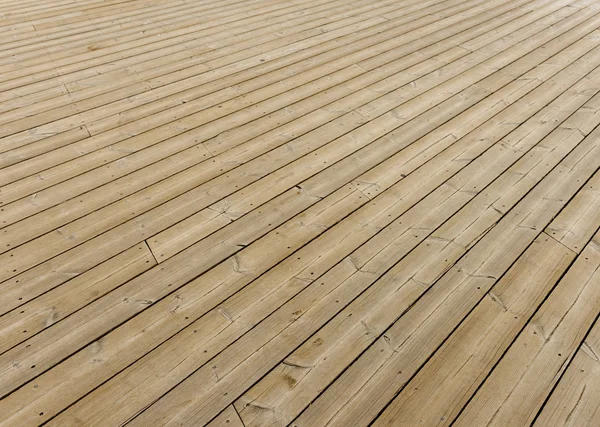 Brown piso terraço de madeira — Fotografia de Stock