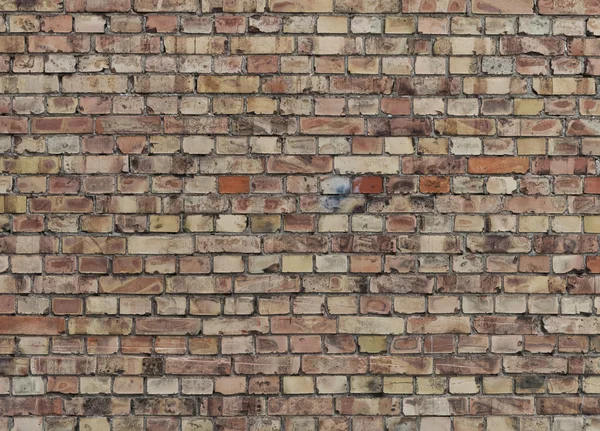 Hintergrund der alten Backsteinmauer in Nahaufnahme — Stockfoto