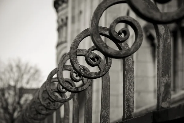 Row of iron posts — Stock Photo, Image