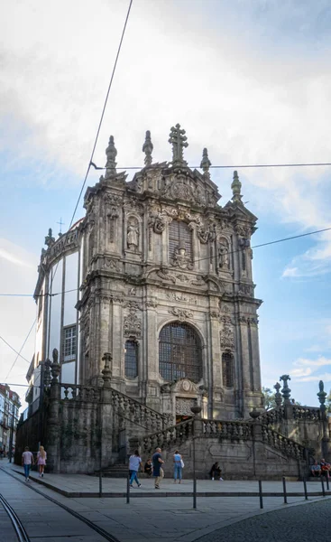 Vista Igreja Clerigos Cidade Porto Portugal — Fotografia de Stock