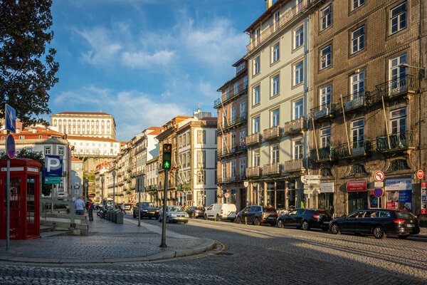 Street view of the city of Porto, Portugal