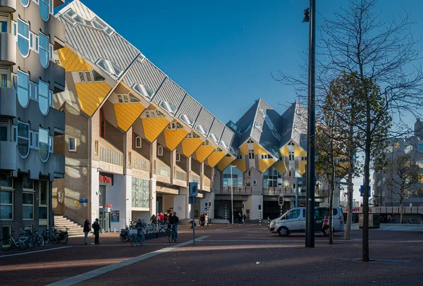 Kubuswoningen Cubo Casas Rotterdam Holanda Casas Inovadoras Projetadas Pelo Arquiteto — Fotografia de Stock