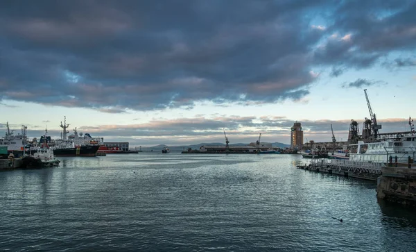 Entrance Harbor Victoria Alfred Waterfront Dusk Cape Town South Africa — Stock Photo, Image