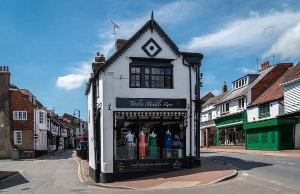 Street View Junction Middle Row High Street Town East Grinstead — ストック写真