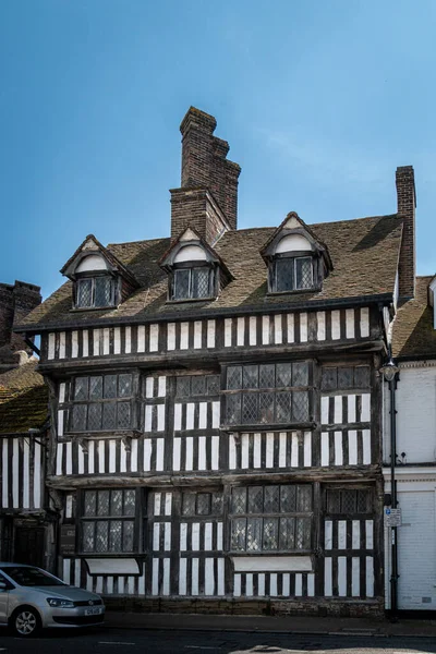 Tudor Timber Framed Building Town East Grinstead West Sussex — Stock Photo, Image