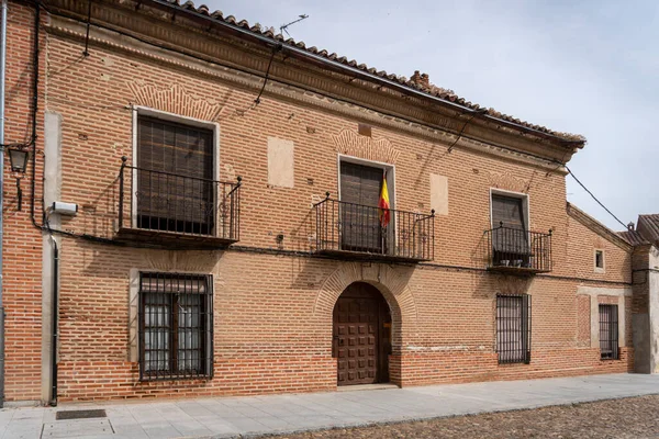 Building Facade Ancient Town Madrigal Las Altas Torres Avila Spain — Zdjęcie stockowe