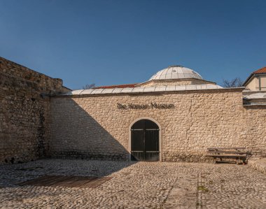 Bosna-Hersek 'in Mostar kentindeki Hamam Müzesi cephesi