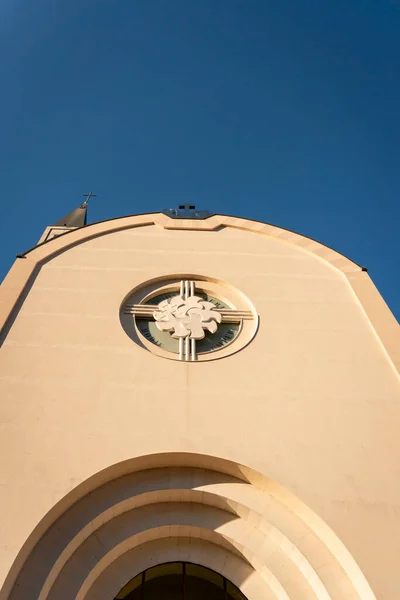 Facade Franciscan Monastery Church Peter Paul City Mostar Bosnai Herzegovina — Stock Photo, Image