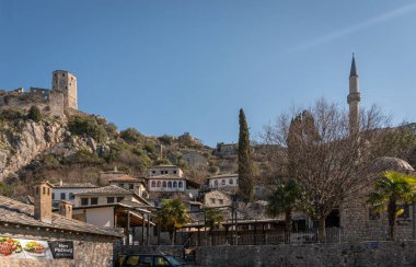 Bosna-Hersek 'in Capljina belediyesindeki Pocitelj ortaçağ köyü