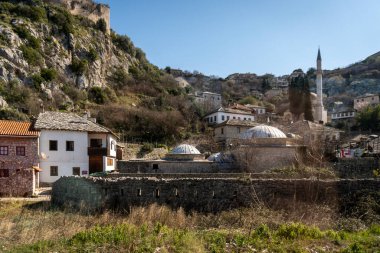 Bosna-Hersek 'in Capljina belediyesindeki Pocitelj ortaçağ köyü