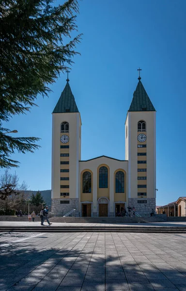 Église Saint Jacques Dans Village Medjugorje Bosnie Herzégovine — Photo