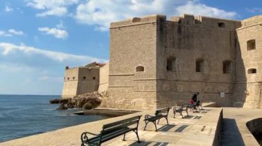 Hırvatistan 'ın Dubrovnik Eski Limanı' nın çekimleri